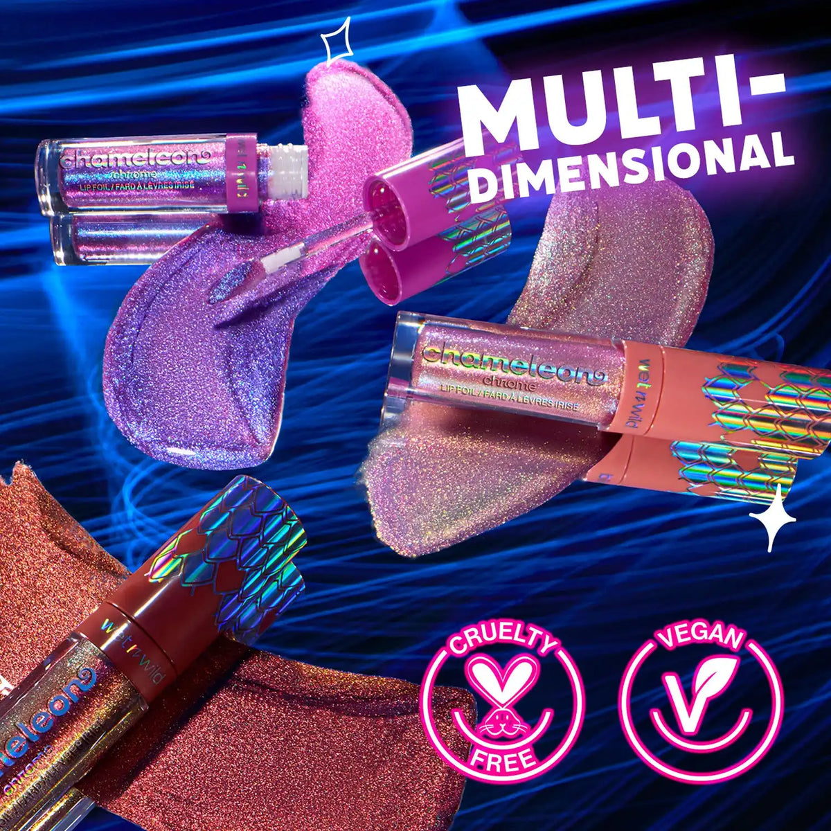 Chameleon Chrome Lip Foil | Heatwave Star