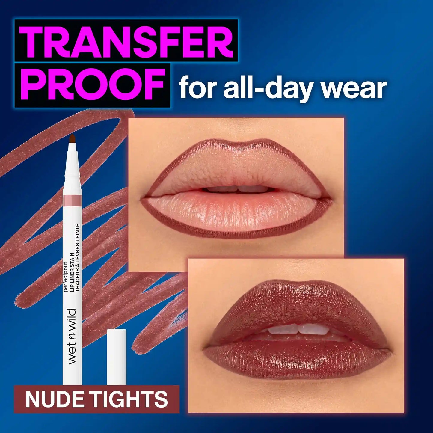 Perfect Pout Lip Liner Stain | Nude Tights