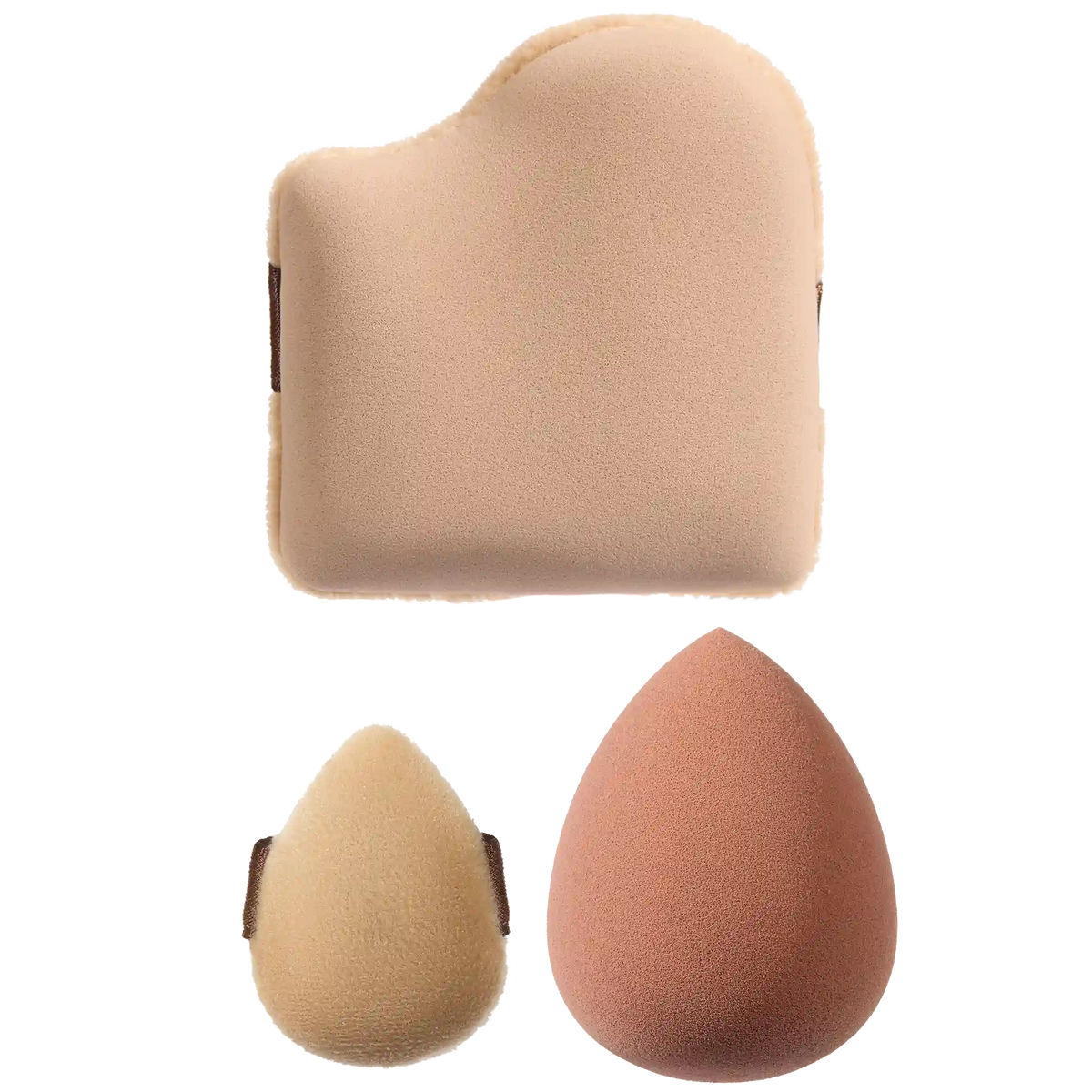 3-Piece Makeup Sponge and Puff Set
