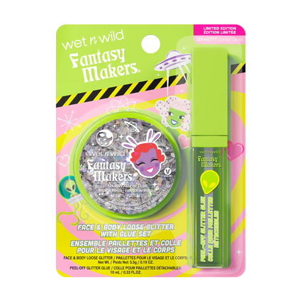 Face & Body Loose Glitter with Glue Set | Lunar Dust