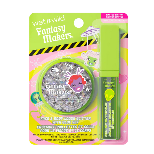 Face & Body Loose Glitter with Glue Set | Lunar Dust
