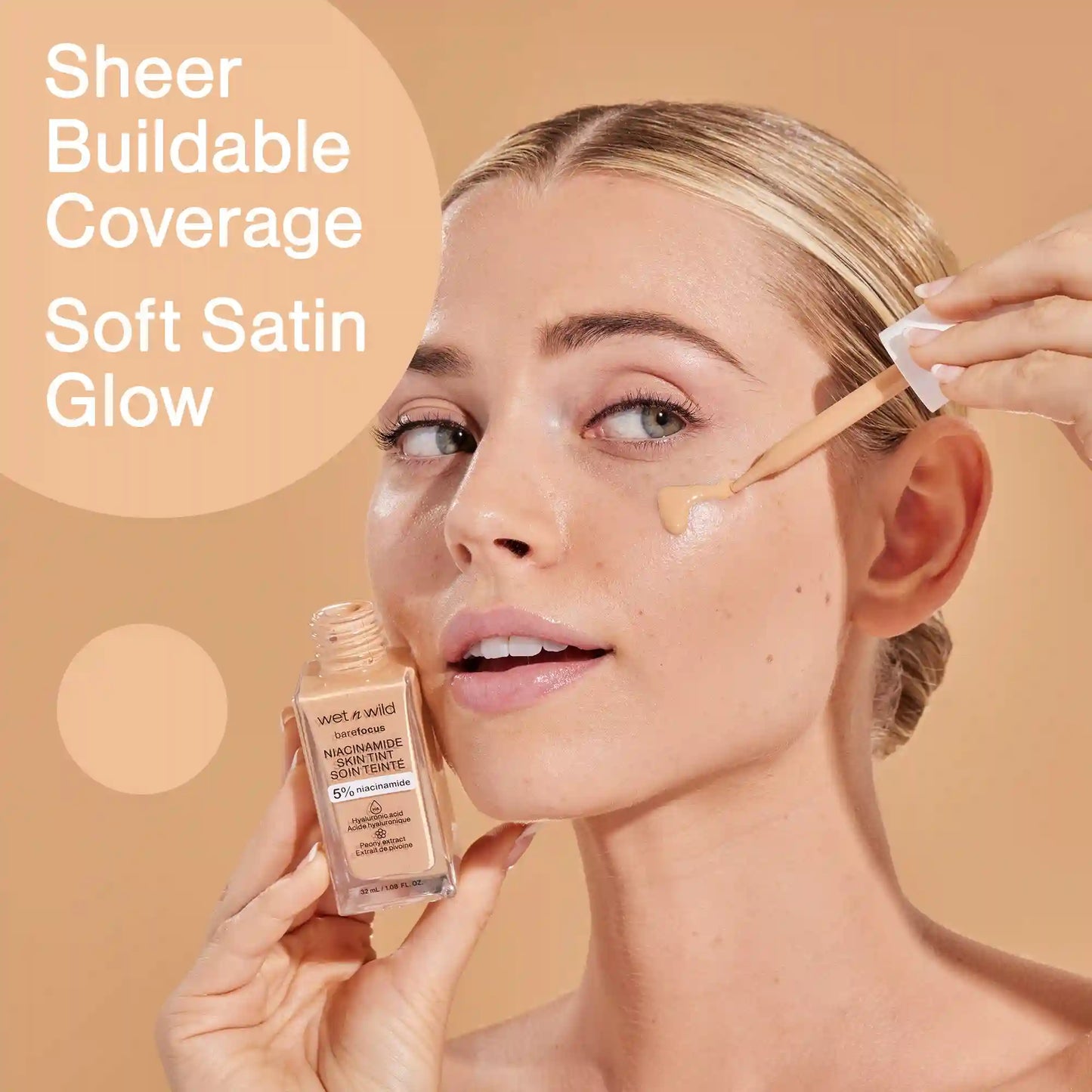 Bare Focus Niacinamide Skin Tint | Peach Ivory