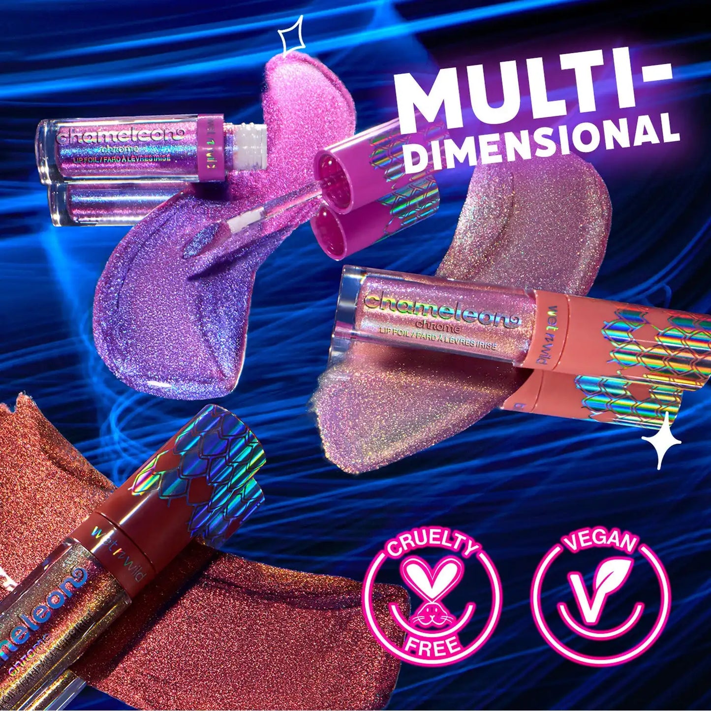 Chameleon Chrome Lip Foil | Moonshift Bloom