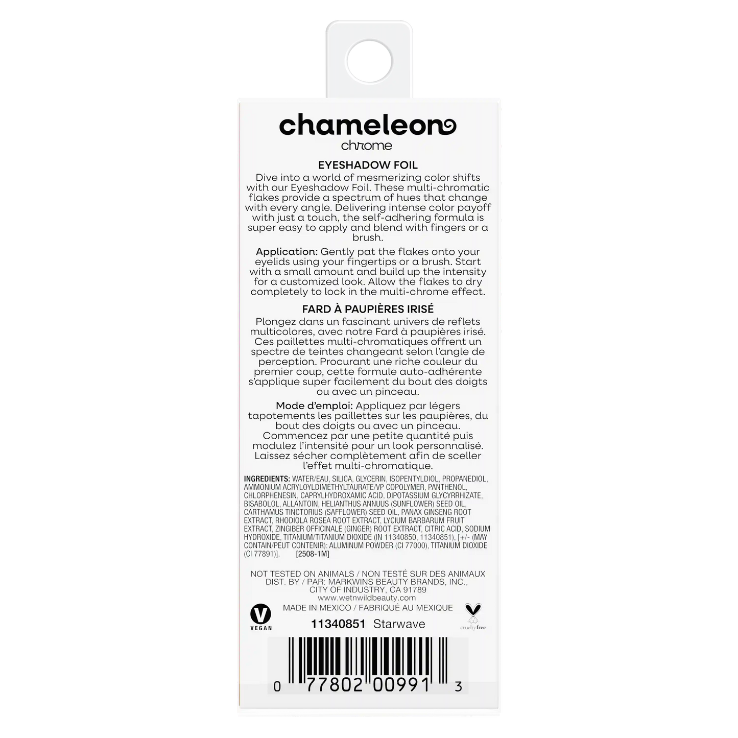 Chameleon Chrome Eyeshadow Foil | Starwave