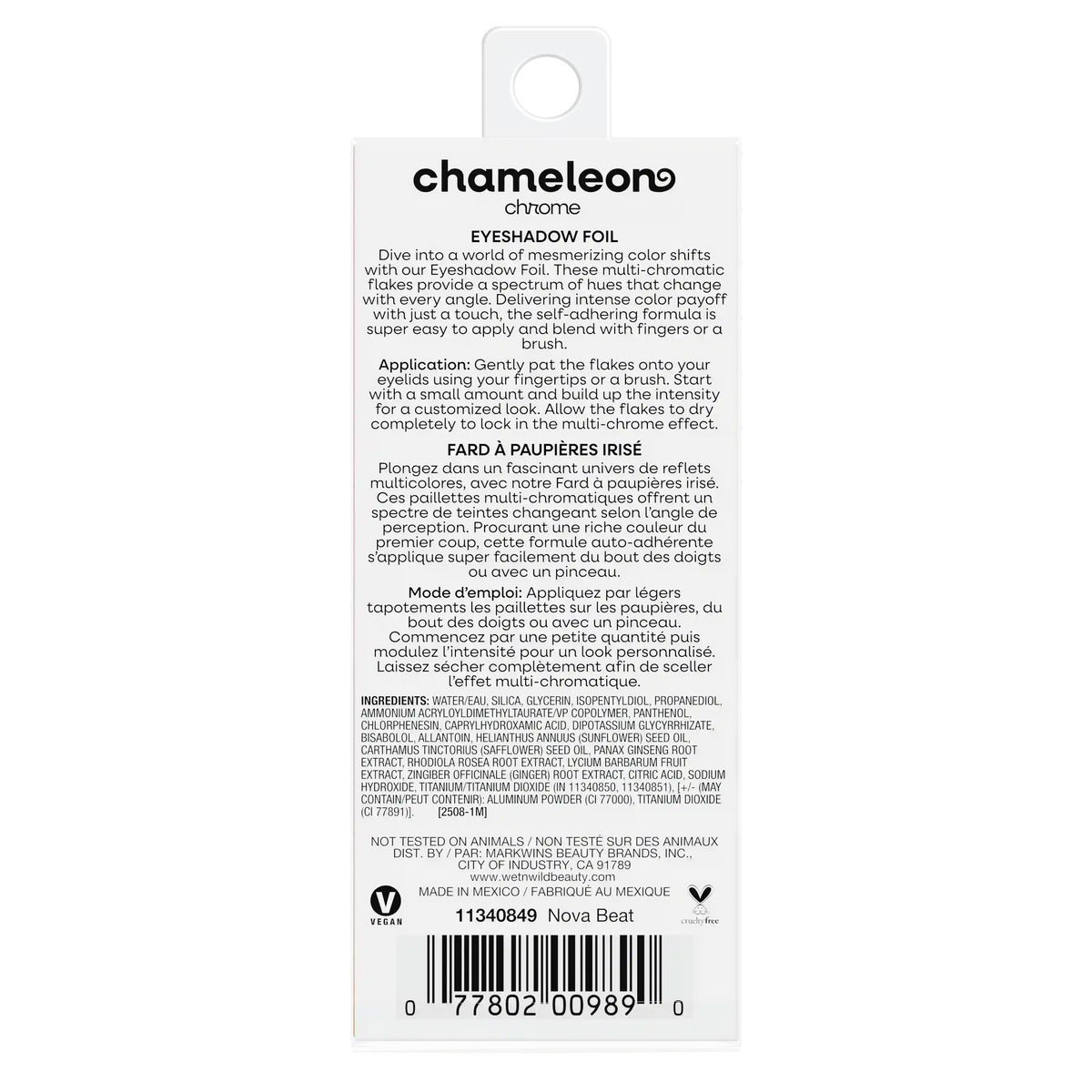 Chameleon Chrome Eyeshadow Foil | Nova Beat