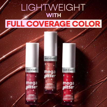 Mega Glitter Shimmer Liquid Lipstick | Pink Future