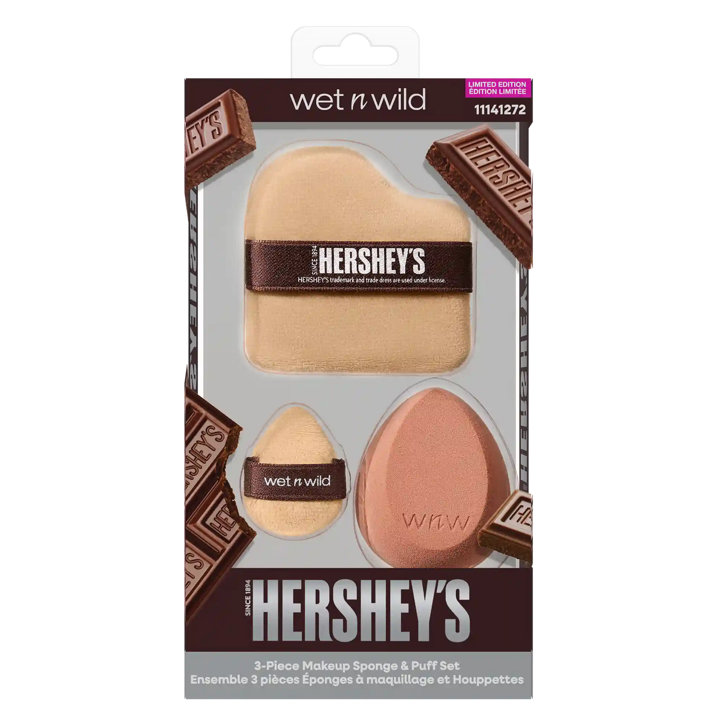 3-Piece Makeup Sponge and Puff Set