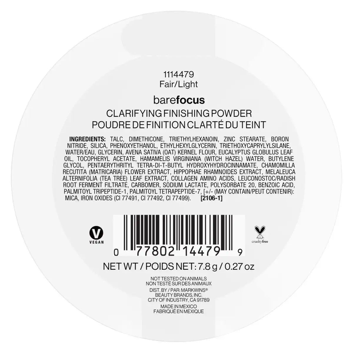 Bare Focus Clarifying Finishing Powder | Fair-Light
