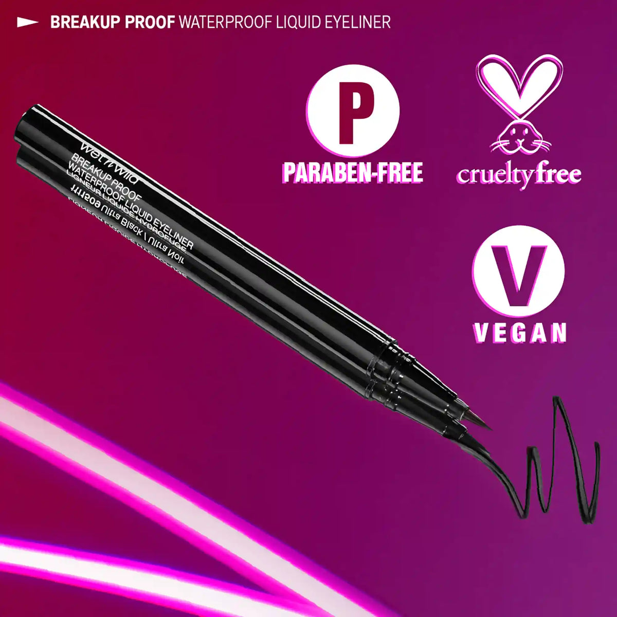 Breakup Proof Waterproof Liquid Eyeliner | Black