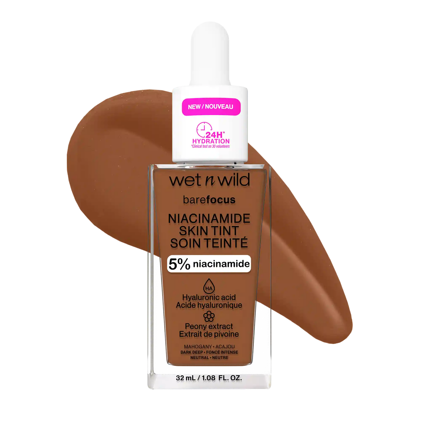 Bare Focus Niacinamide Skin Tint | Mahogany