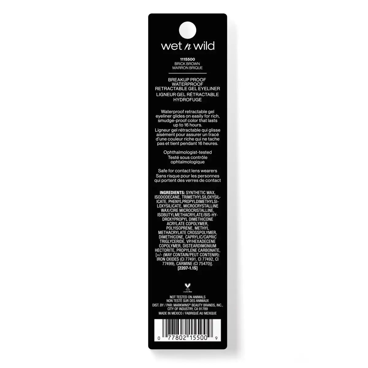 Breakup Proof Waterproof Retractable Gel Eyeliner | Brick Brown